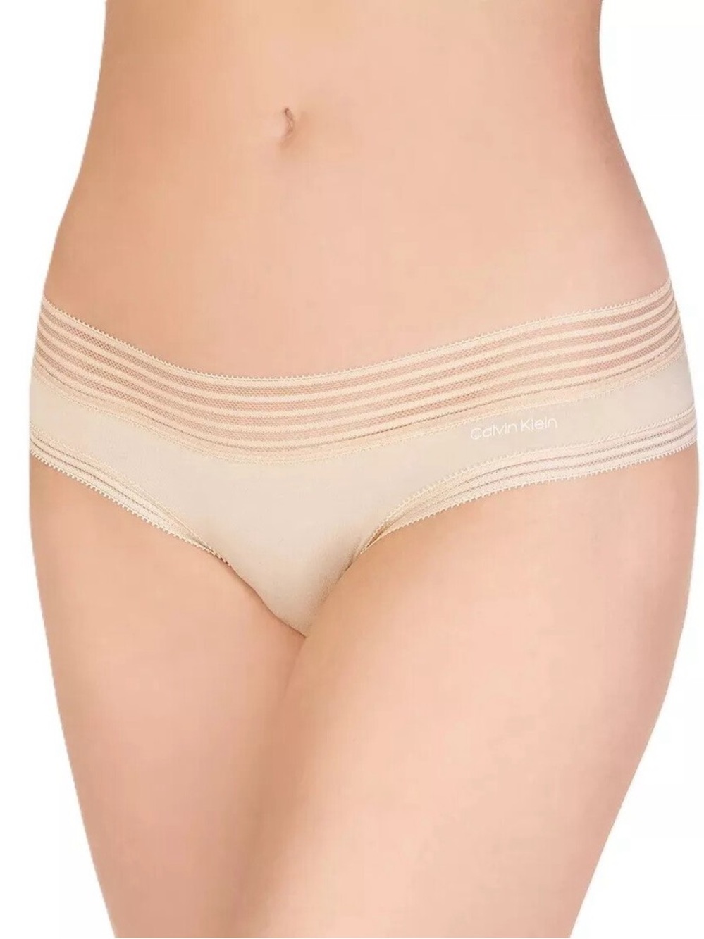 Calvin Klein Striped-Waist Hipster Underwear